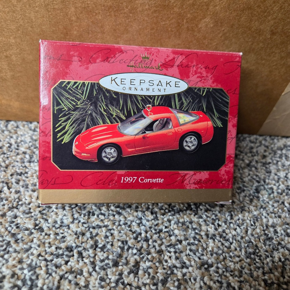 Hallmark Keepsake Ornament 1997 Corvette Torch Red Sports Car QX16455
